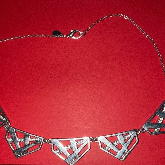 Express Jewelry - Express - Silver Geometric Statement Necklace - Women's Jewelry